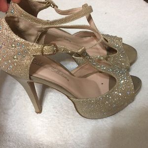 Champagne bling heels